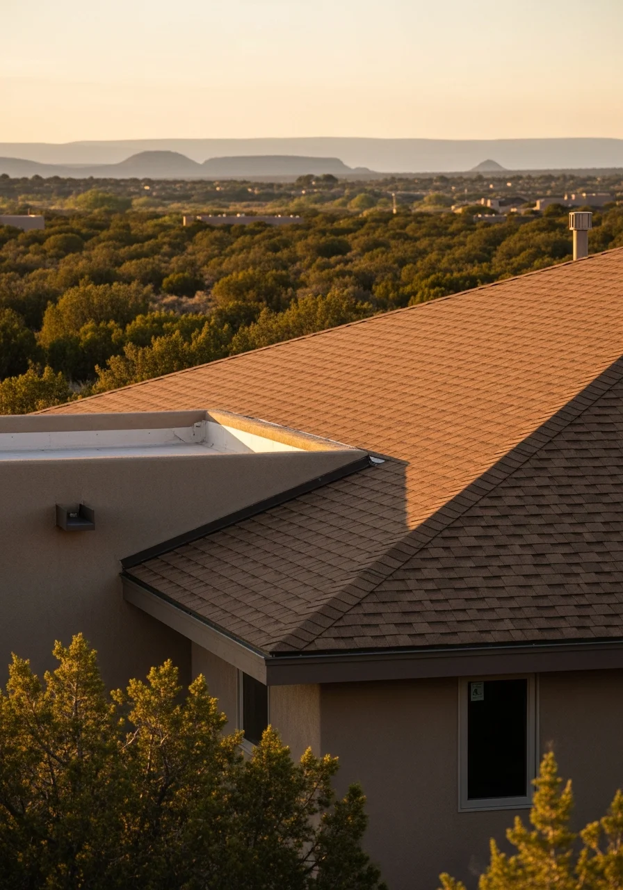 Edgewood property exterior showing contemporary construction adapted to mountain elevation and terrain.